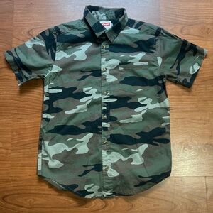 WRANGLER Boys camouflage button down shirt